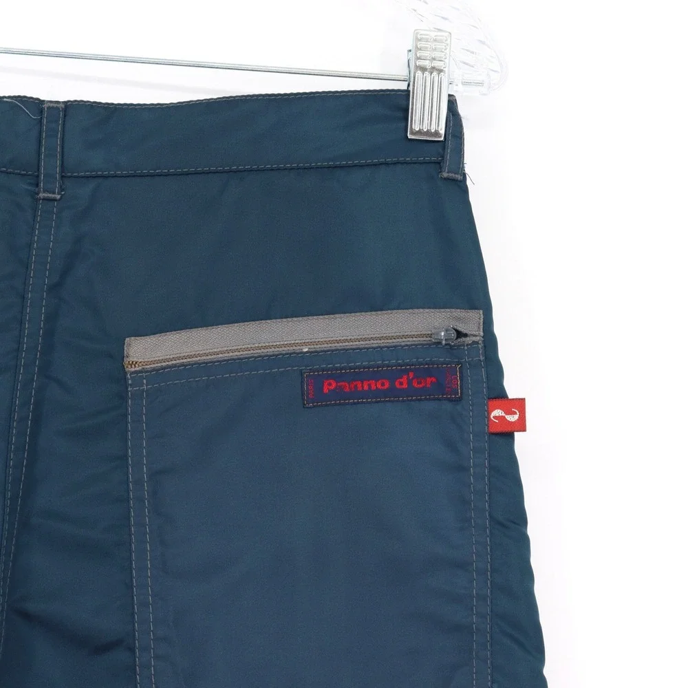 Panno d'or Vintage Mens Size 32 Nylon Cargo Pants Blue Techwear Gorpcore USA - Picture 6 of 7